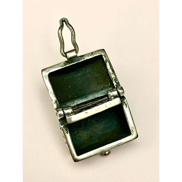 .925 Prayer Box Ornate Sterling Silver Jewelry Charm #faith - Picture 5 of 5